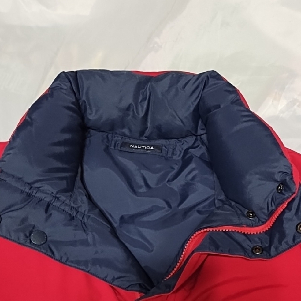 Nautica Reversible Puffer Down/Feather Coat Men's L - Picture 2 of 9
